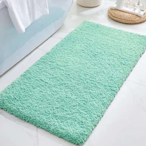 Miniatura 11 de ILANGO Alfombras de Baño Beige 32" × 20" Antideslizantes y Súper Absorbentes Extra Gruesas Suaves, Alfombra de Baño Lavable para Piso, Alfombra
