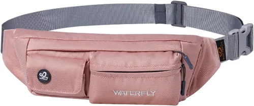 Miniatura 15 de Waterfly - Cangurera de poliéster, suave, angosta, resistente al agua, para hombre y mujer, para guardar iPhone 8 y Samsung S6 Púrpura