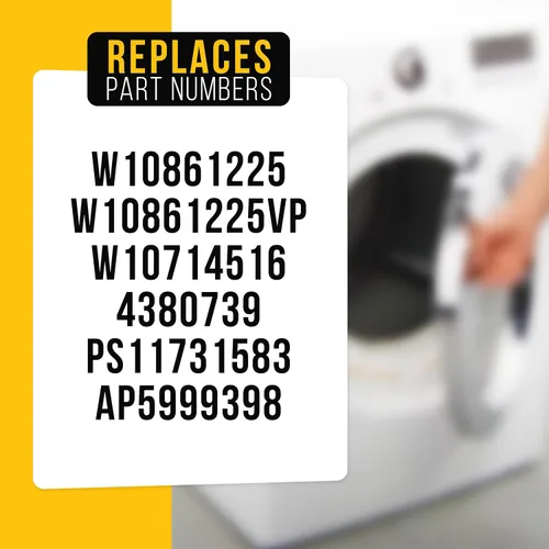 Miniatura 7 de PartsBroz Manija de puerta de secadora W10861225 W10714516 para Whirlpool NED4655EW1 MEDC215EW1 WED4815EW1 WED5000DW2 MEDC465HW0 MEDX655DW1