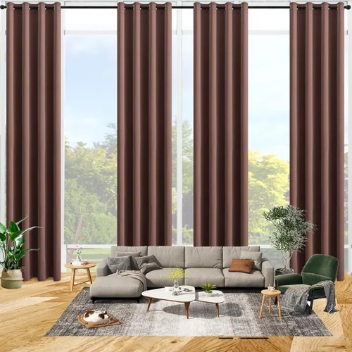Miniatura 16 de Qiseca Cortinas extralargas de 132 pulgadas de largo para sala de estar, cortinas de techo de 11 pies, ventanas altas hechas a medida de 2 pisos