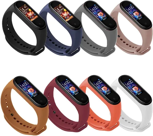 Miniatura 28 de Bandas de repuesto compatibles con Xiaomi Mi Band 3/Xiaomi Mi band4, pulseras de silicona para mujeres y hombres Negro