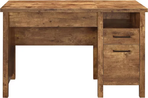 Miniatura 5 de Coaster Home Furnishings Delwin - Escritorio de madera de ingeniería para computadora de 47 pulgadas con cajones y cajón de archivador, sin bandeja