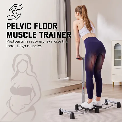 Miniatura 3 de Leikefitness Máquina de Piernas Cuerpo Delgado Femenino Músculo del Suelo Pélvico Equipo de Fitness Reparación Muscular Entrenamiento de Plateado