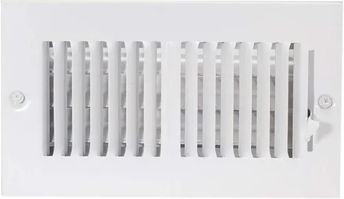 Miniatura 10 de EZ-FLO 61660 - Cubierta de ventilación de aire de 6 x 6 pulgadas (apertura de conducto) para pared o techo, registro de ventilación bidireccional