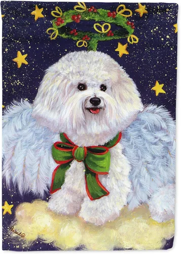 Miniatura 265 de Caroline's Treasures PPP3097CHF - Pijama de Navidad con diseño de bulldog francés para colgar en la pared, poliéster, tamaño de casa, multicolor