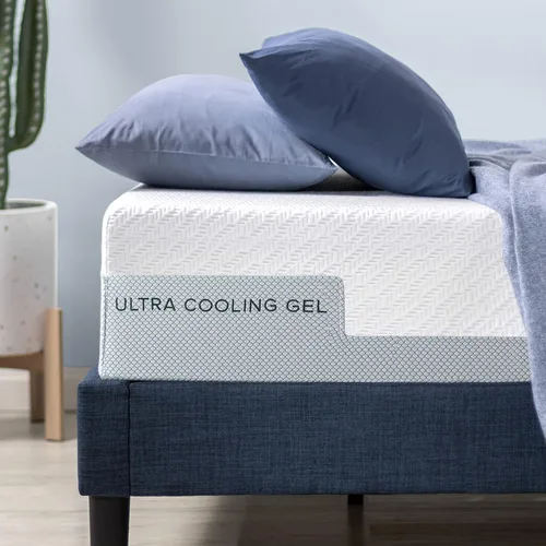 Miniatura 8 de ZINUS - Colchón de espuma viscoelástica de gel ultra refrescante de 8 pulgadas, funda de punto suave fresco al tacto, alivio de presión, certificado