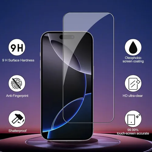 Miniatura 7 de [Paquete de 3] Protector de pantalla de vidrio templado compatible con Motorola Moto 0ne Action [dureza 9H] [Resistencia superior a los arañazos]