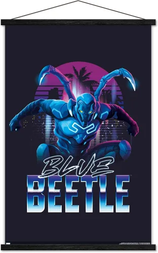 Miniatura 17 de Trends International DC Comics Movie Blue Beetle - Póster de pared de ciudad, 22.4 pulgadas de largo x 14.7 W, paquete de póster y montaje prémium