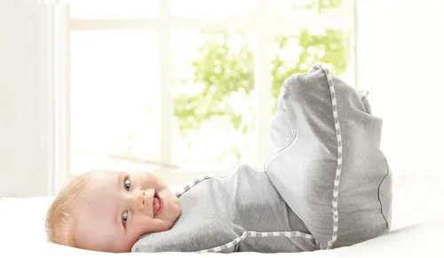 Miniatura 3 de Love to Dream - Saco de dormir Swaddle Up para bebés, manta calmante para recién nacidos, mejora el sueño, ajuste cómodo que ayuda a calmar el Gris