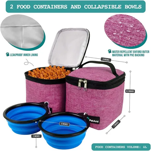 Miniatura 4 de PetAmi - Bolsa de viaje para perros con mochila, bolsas para perros aprobadas por aerolíneas para viajar, bolsa de pañales para cachorros