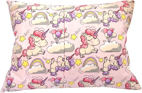 Miniatura 2 de Funda de almohada para niños pequeños de 13 x 18 pulgadas, almohadas de unicornio de algodón, fundas de almohada pequeñas para almohadas de viaje