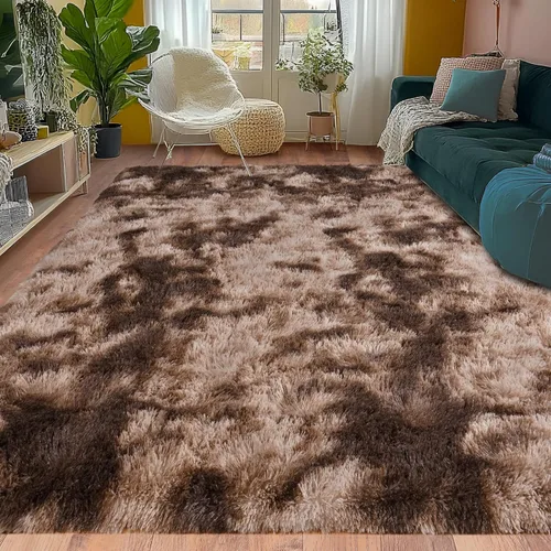 Miniatura 219 de Alfombras de área de 8x10 para sala de estar, alfombra shaggy grande ultra suave y esponjosa para dormitorio, alfombras de felpa mullida Blanco crema