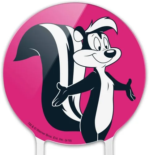 Miniatura 3 de Decoración acrílica para tartas de Looney Tunes, Pepe Le Pew, decoración de fiesta para boda, aniversario, cumpleaños, graduación