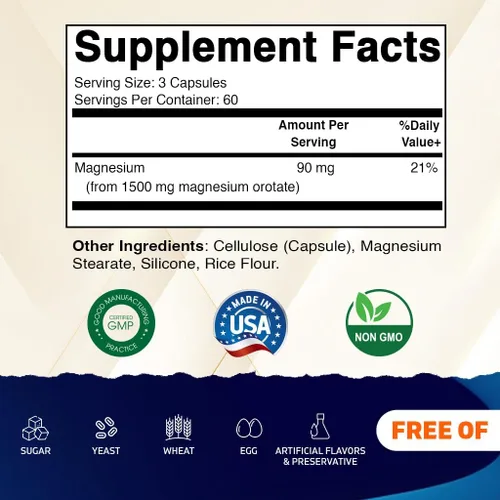 Miniatura 2 de Vitamatic Extra Stregth óxido de magnesio 400 mg 120 tabletas vegetarianas - Apoya la salud muscular, nerviosa y cardíaca* - Fabricado