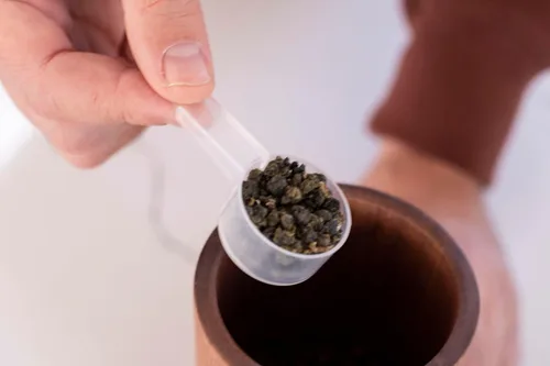 Miniatura 4 de Juego de 50 cucharadas medidoras con cuchara de café de mango corto, 1 cucharada (15 ML), cucharadas de plástico transparente para café, té suelto