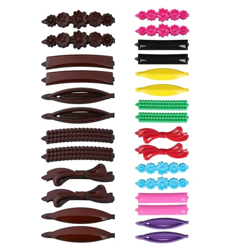 Miniatura 10 de Juego de 32 pinzas para el cabello, pasadores de pelo para mujeres y niñas, accesorios para el cabello grueso, fino y normal, pequeños, multicolor