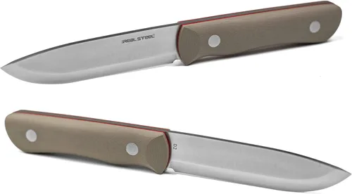 Miniatura 5 de REALSTEEL Bushcraft III - Cuchillo de caza, hoja D2 y mango G10, perfecto para caza, senderismo y tareas de corte diario, cuchillo EDC para hombres