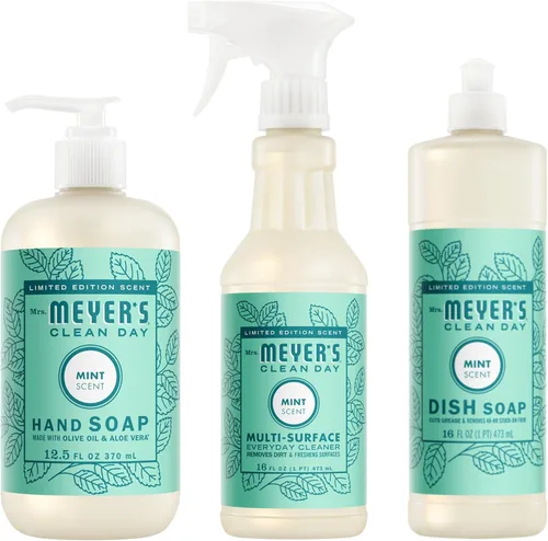 Miniatura 9 de MRS. MEYER'S CLEAN DAY - Juego de artículos esenciales de cocina, incluye: jabón de manos, jabón para platos y limpiador multiusos, albahaca