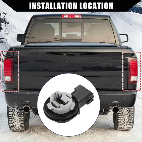 Miniatura 2 de No.68226719AA Juego de enchufes para luz de señal indicadora para Jeep Wrangler JK JKU 2007-2018 para Dodge para Ram 1500 2009-2010 / Enchufe
