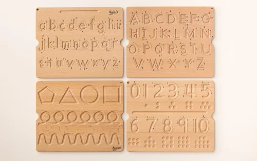 Miniatura 7 de Hulats Aprende a Escribir - Tableros de Trazado de Números y Letras con Flechas Direccionales - Juguetes Montessori de Madera para Aprender
