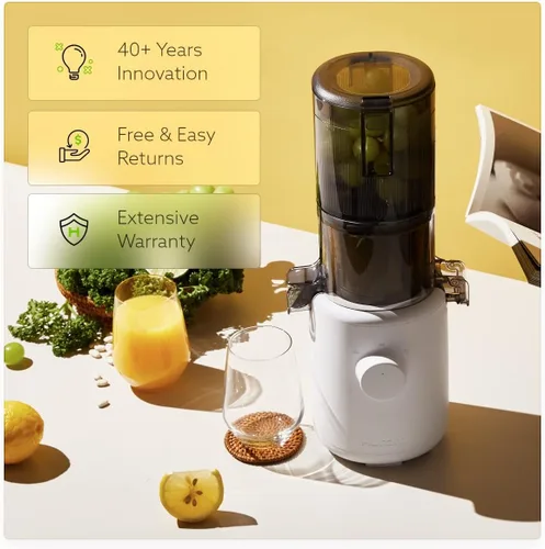 Miniatura 4 de Hurom H310A - Exprimidor de masticación lenta de autoalimentación personal (negro mate)