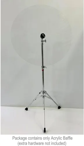Miniatura 5 de Protectores de tambor portátiles Barrera de sonido de tambor de 22 pulgadas, paquete de 2 deflectores de sonido, platillos acrílicos transparentes