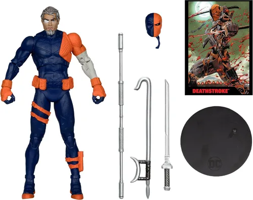 Miniatura 3 de McFarlane Toys - DC Direct Page Punchers Deathstroke (DC Rebirth) Figura de 7 pulgadas con cómic