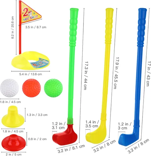 Miniatura 2 de Homoyoyo Juego de palos de golf de plástico, juego de golf, juego de golf, juego de golf educativo temprano para deportes divertidos en interiores