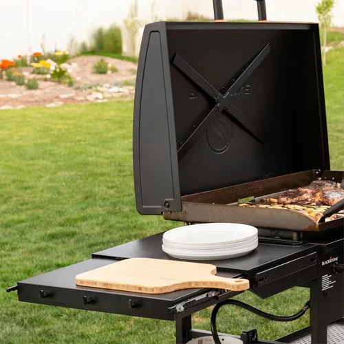 Miniatura 8 de Blackstone 2322 Plancha Original de 36" con Campana con Refuerzo en X y Placa de Plancha Omnívora, Acero con Recubrimiento en Polvo, Negro