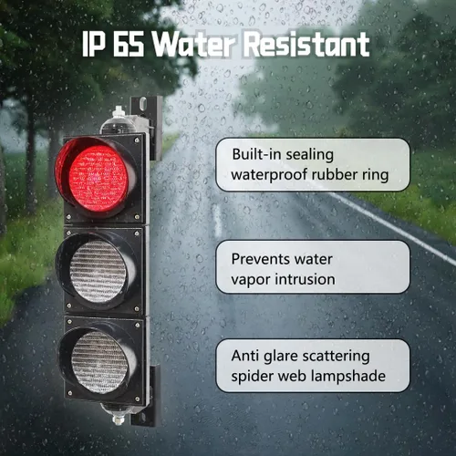 Miniatura 3 de 100-3 4pulg 100mm Luz de Semáforo de Parada/Circulación/Botón de Control/Lámpara LED AC 85-265V, Carcasa de PC Resistente al Agua IP65