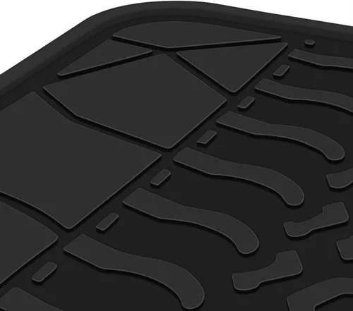 Miniatura 2 de Alfombrilla de suelo de coche para Jeep Cherokee 2014-2023 (No para Grand Cherokee) Forros de goma de ajuste personalizado para automóvil, Negro