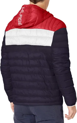Miniatura 2 de Tommy Hilfiger - Chaqueta acolchada con capucha, resistente al agua, Ultra Loft para hombre