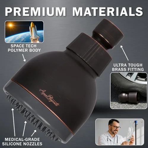 Miniatura 4 de Cabezal de ducha Aqua Elegante de 3 pulgadas. de gran presión. Ideal para soporte de pared a presión, cabezal de ducha ajustable., SYNCHKG104943