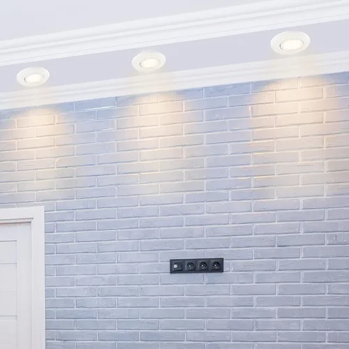 Miniatura 9 de MR16 - Lámpara giratoria empotrada halógena LED, soporte de montaje LED, soporte de bombilla para cocina, baño, debajo del gabinete, carcasa