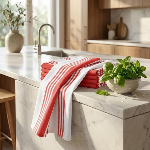 Miniatura 6 de Urban Villa Toallas de cocina 100% algodón para cocina (juego de 6) paños de cocina de 20 x 30 pulgadas, altamente absorbentes, juego de ropa de 008