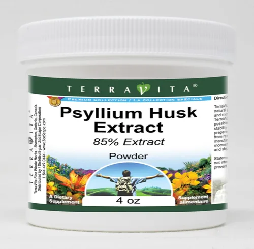 Terravita Polvo de extracto de cáscara de psyllium al 85% (4 oz, ZIN: 520090)