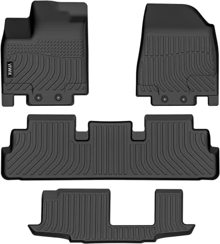Miniatura 55 de VIWIK Alfombrillas de Piso para Kia Sorento de 7 asientos 2016-2020 S/L/LX/EX/SX/SX Limited, Alfombrillas de Coche Automotrices 3D Antideslizantes