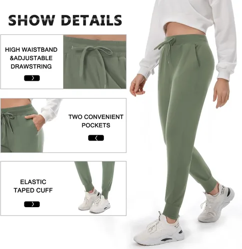 Miniatura 5 de FULLSOFT - Pantalones deportivos con bolsillos para mujer, para practicar yoga, entrenar y correr