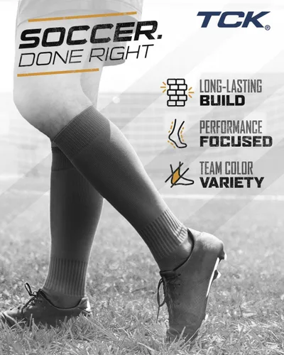 Miniatura 5 de Finale - Calcetines de fútbol para jóvenes y adultos Calcetines de fútbol hasta la rodilla para hombres y niños Ajuste elástico para espinilleras