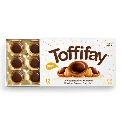 Miniatura 4 de Toffifay Caja de dulces de chocolate con avellana, 12 piezas (paquete de 2), 3.5 onzas