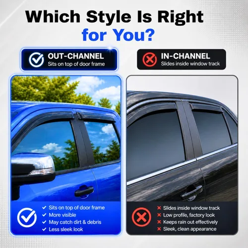 Miniatura 3 de Visor para ventana IG para Hyundai Venue 2020-2023, protector contra la lluvia, adhesivo extra duradero, deflector de viento para lado