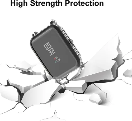 Miniatura 4 de Juego de 3 fundas protectoras de pantalla compatibles con Amazfit GTS 4 Mini/Bip U Pro/Bip S/Bip Lite/Bip 1S Watch, TPU de color suave a prueba
