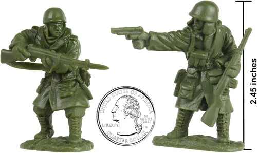 Miniatura 2 de BMC Korean War Winter Battle - 16pc OD Green United States Soldier Figures