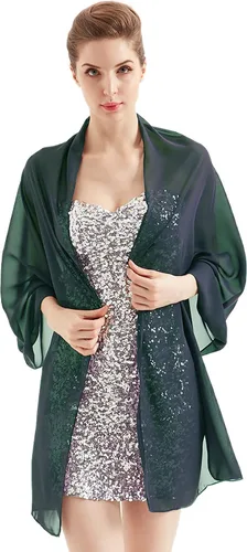 Miniatura 3 de Bufanda de gasa para mujer, hiyab nupcial, bufandas de boda, chal para dama de honor