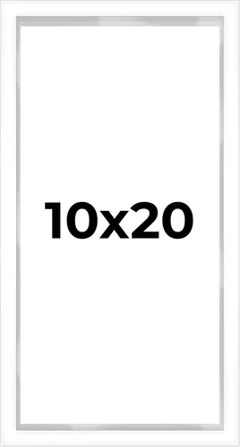 Miniatura 157 de Caja de sombra de 10 x 24 pulgadas, marco blanco contemporáneo – Tamaño interior 10 x 24 x 1 pulgada de profundidad – El marco blanco está hecho