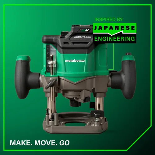 Miniatura 11 de Metabo HPT Fresadora de Inmersión Inalámbrica, Fresadora de Velocidad Variable de 36V, Hasta 46 Pies por Minuto, Diseño Ligero de 6.9 Libras, Luz