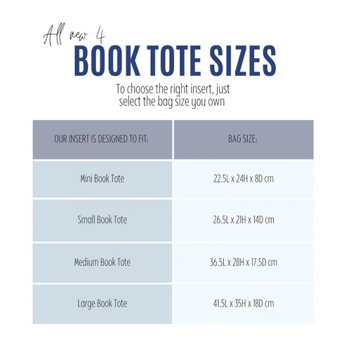 Miniatura 2 de Premium Bag Organizer compatible with Medium Book Tote Bag, Best Fit Detailed Size Insert, 2mm Thick Snug sturdy Double-Layered Base