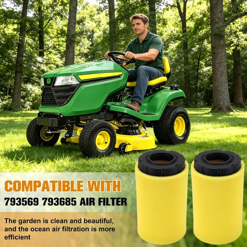 Miniatura 8 de 793569 793685 Filtro de aire para B&S 4241 5415 John Deere GY21055 MIU11511 LA125 LA115 E110 D120 115 110 100 para Bad Boy 063-4026-00 con Paquete