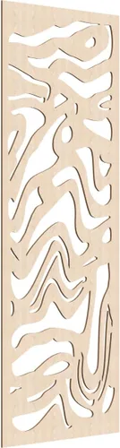 Miniatura 171 de 9 3/8"W x 24 3/8"H x 1/4"T Northfield Decorativos Paneles de Pared de Madera Calado, Abedul