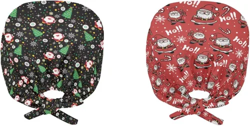 Miniatura 119 de Babrukda Paquete de 2 gorras con banda para el sudor ajustable con lazo en la espalda, gorro divertido